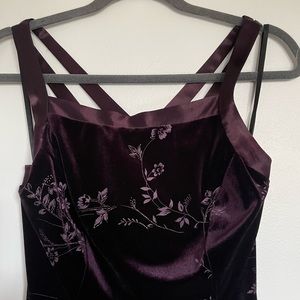 Burgundy Stamps Dress